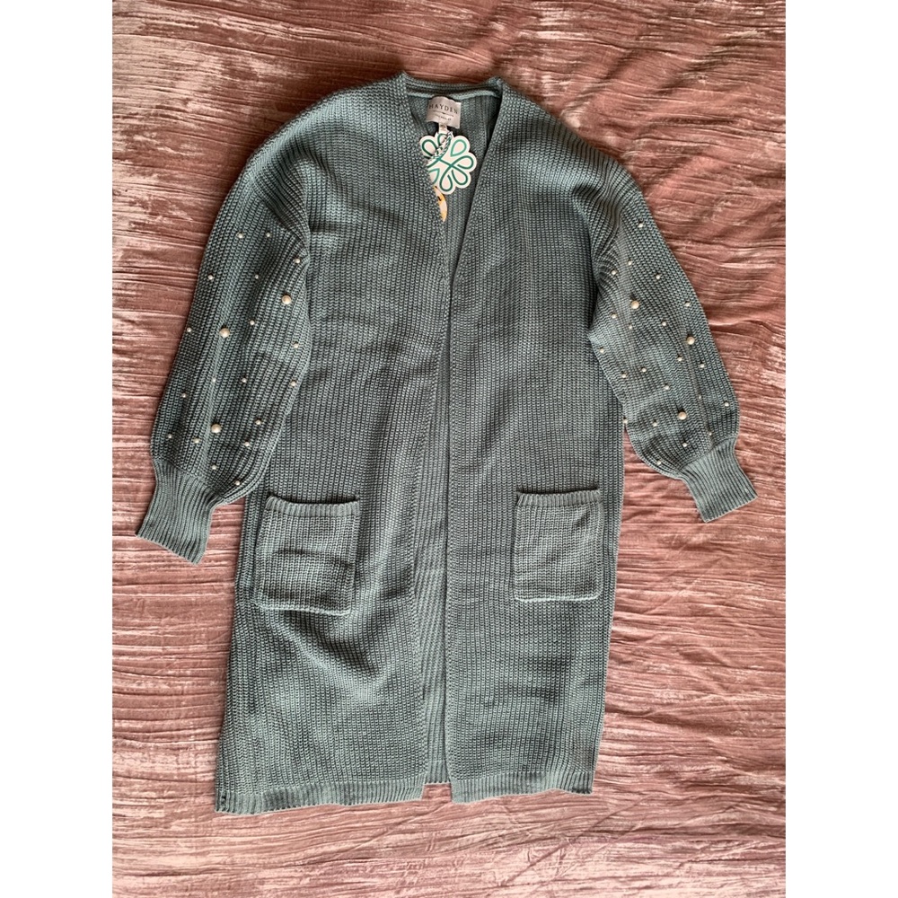 Dusty Seafoam Cardigan